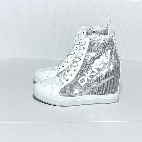 DKNY Sophie Wedge Sneakers - Picture 1 of 10